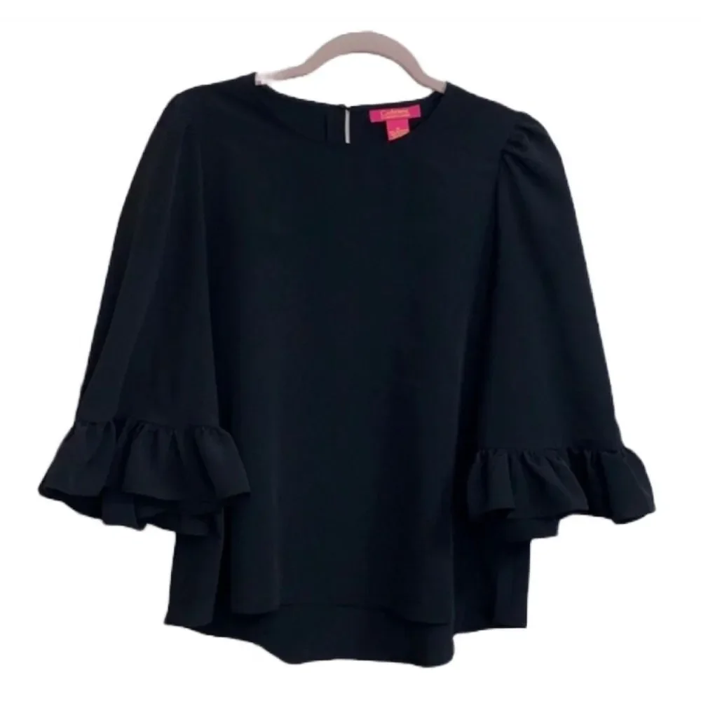Catherine Malandrino Size XS Ruffle Bell Sleeve. B17